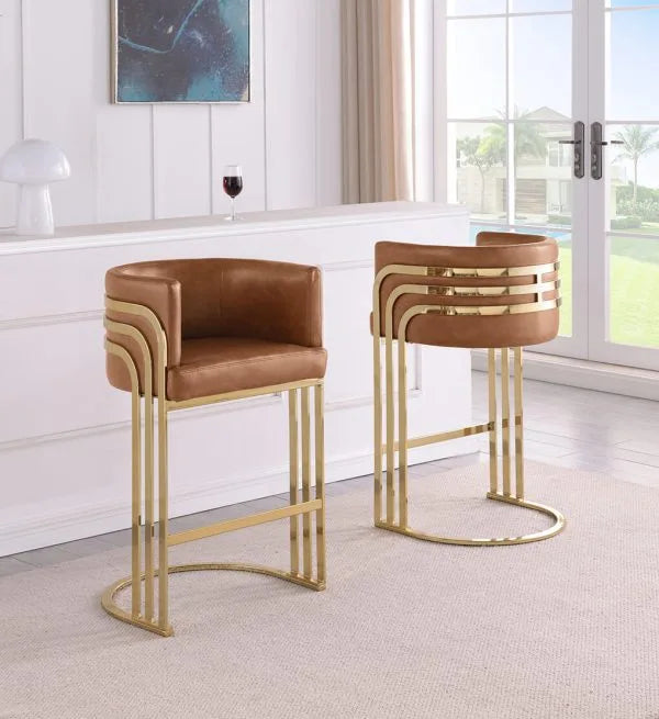 Counterheight Leathaire Chairs