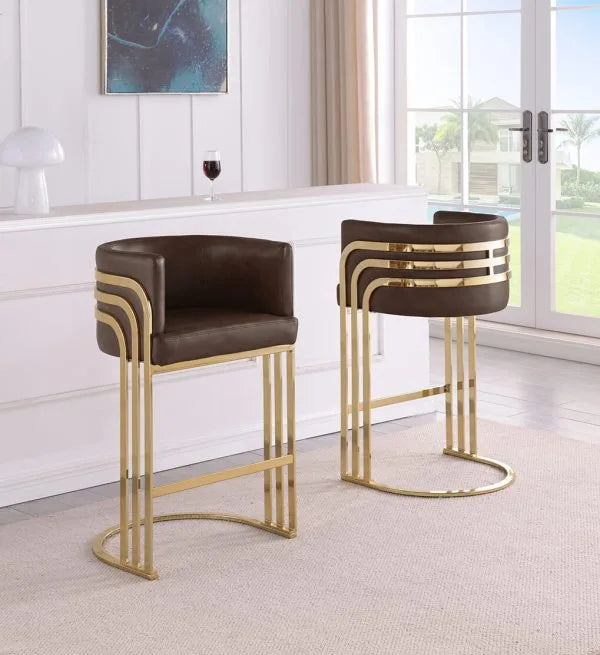 Counterheight Leathaire Chairs
