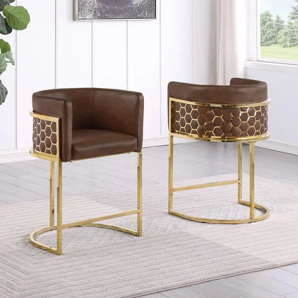 Counterheight Leathaire Chairs