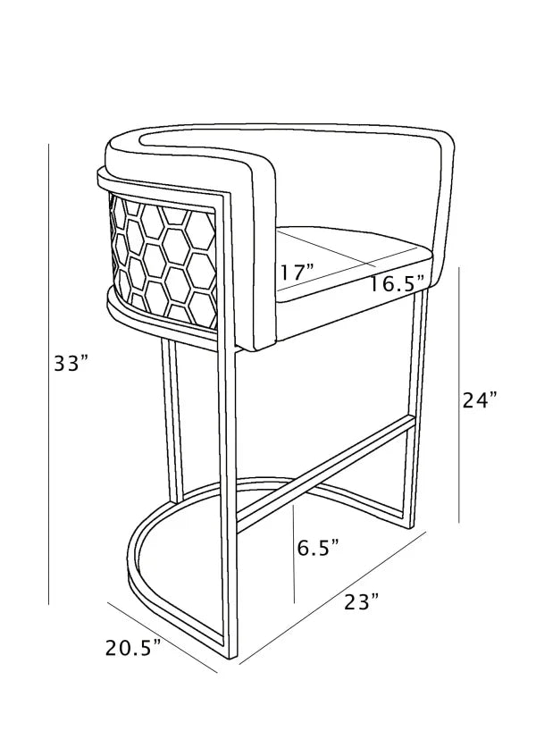 Counterheight Leathaire Chairs