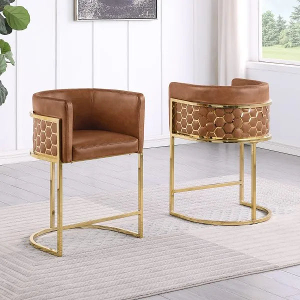 Counterheight Leathaire Chairs