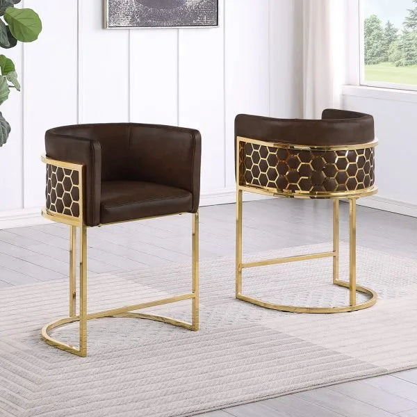 Counterheight Leathaire Chairs
