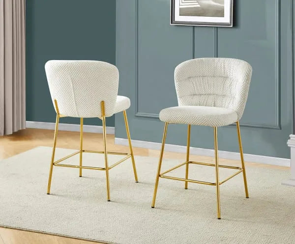 Fluffy Textured Counterheight Chairs