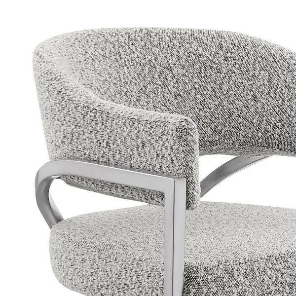 Counterheight Chairs in Boucle Fabric