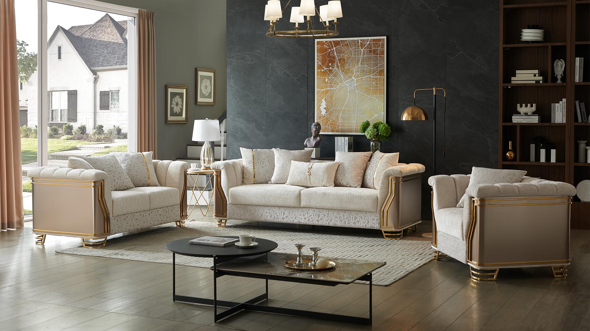 Chateau Living Room Set 2pc set