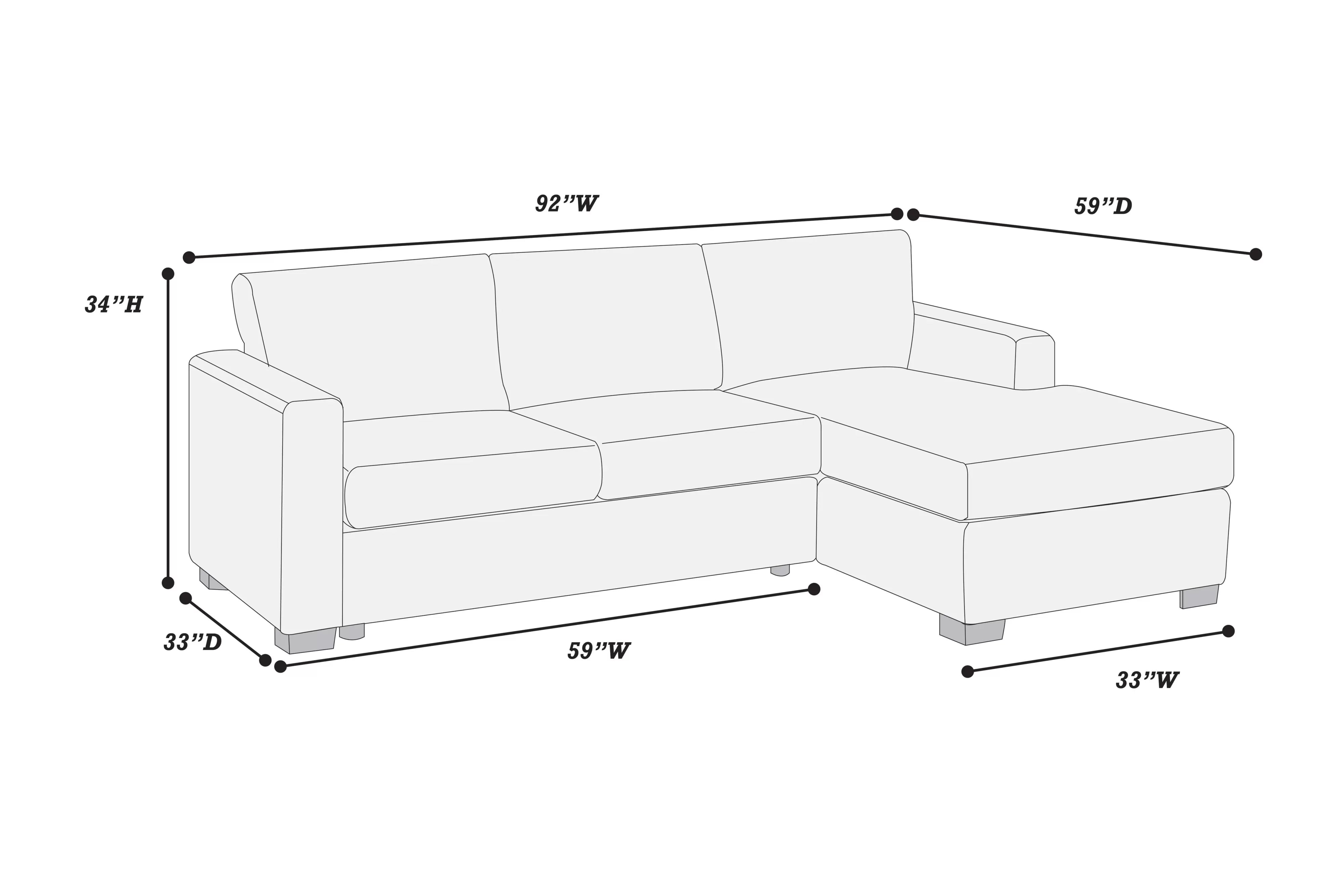 2-Piece Sectional Sofa