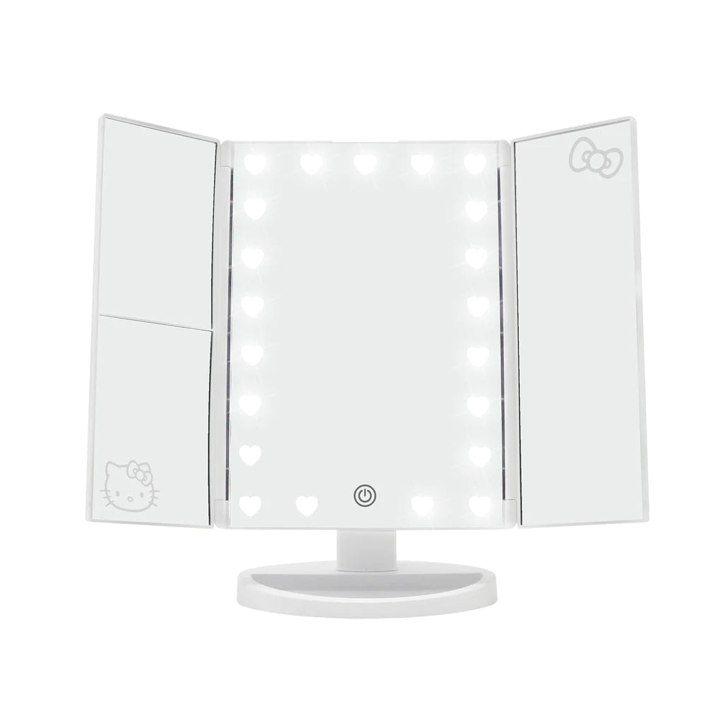 HELLO KITTY TRIFOLD LED MAKEUP MIRROR WITH MAGNIFICATION