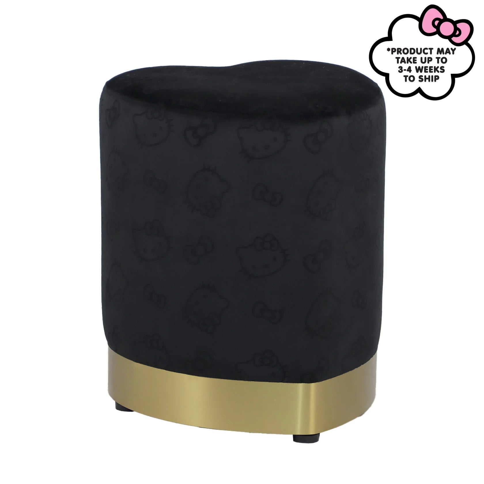 Hello Kitty® Heart Vanity Ottoman