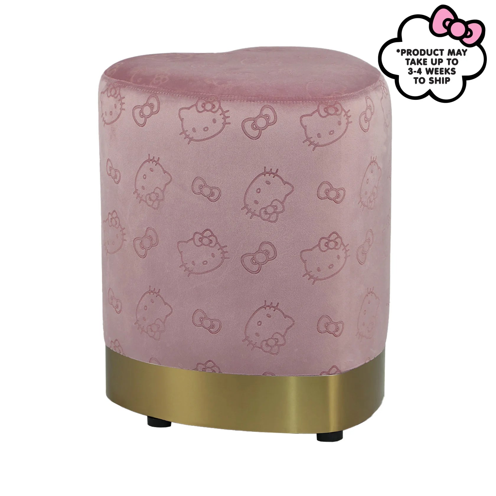 Hello Kitty® Heart Vanity Ottoman