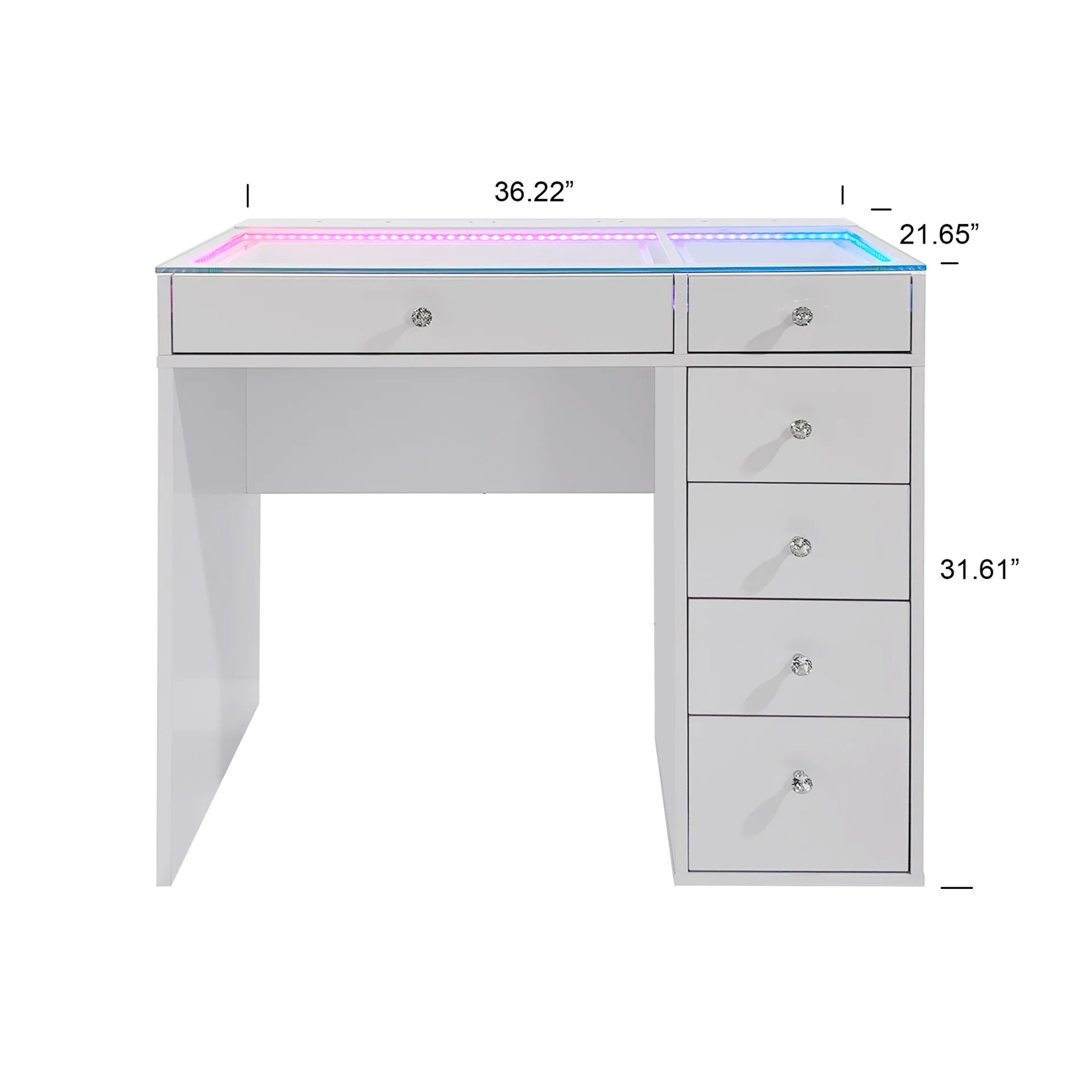 SlayStation Lumina Mini 2.0 Vanity Table w/ RGB Light