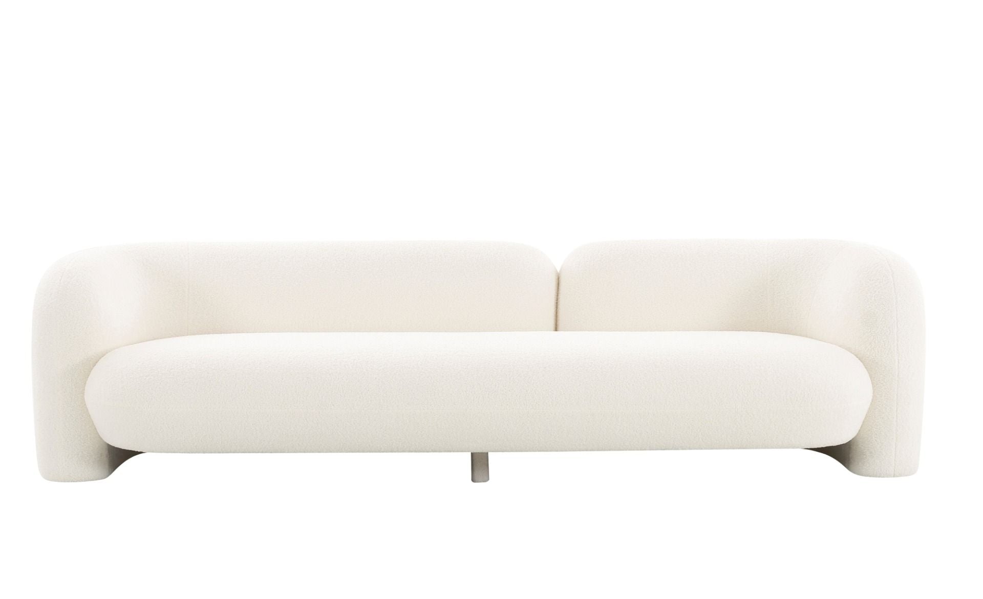 Modrest - Khan Modern 4-Seater Off White Fabric Sofa #80060