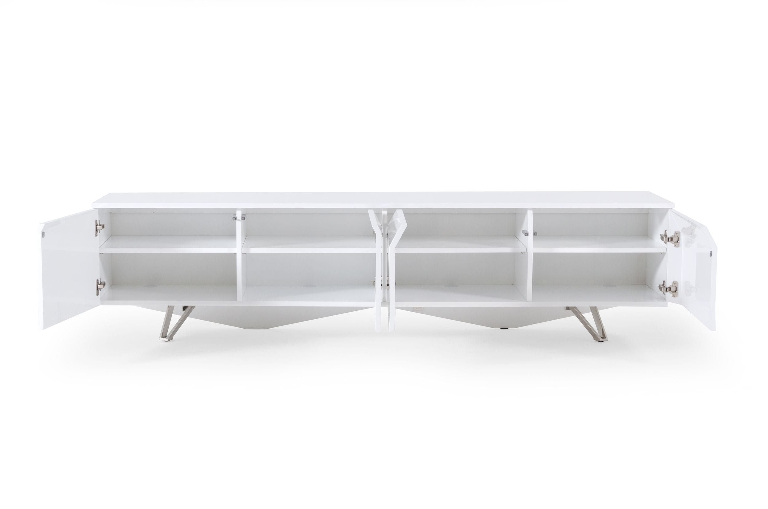 Modrest Columbia - Modern White TV Stand