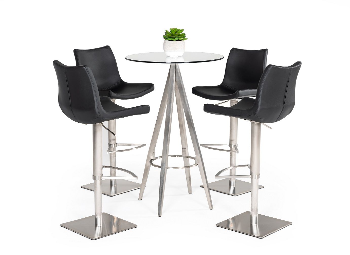 Modrest Dallas - Modern Black Bar Table