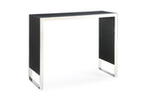 Modrest Manston - Modern Black Oak & Stainless Steel Bar Table