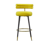 Modrest Nassau - Modern Glam Yellow with Black & Gold Barstool