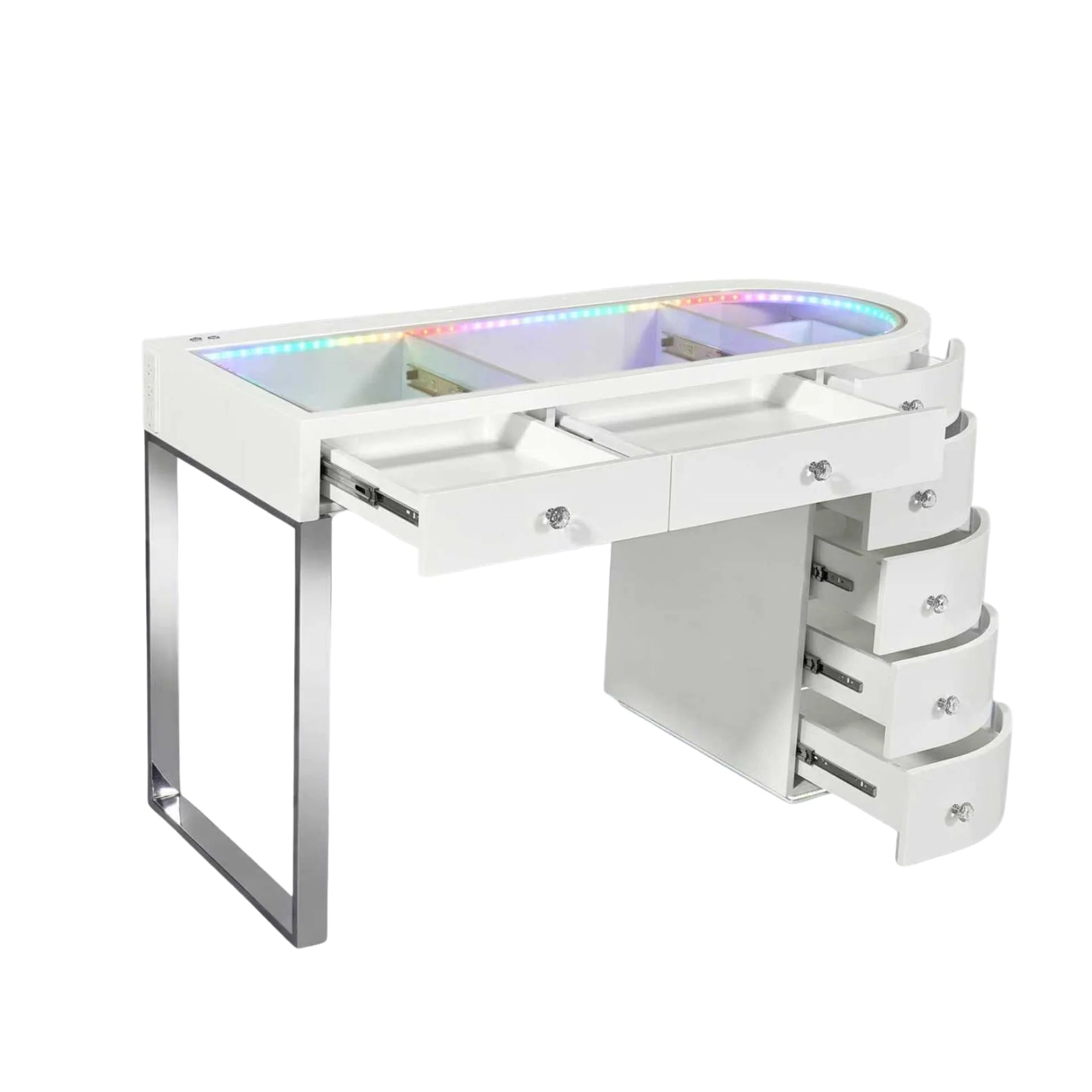 SlayStation® Skyra Premium Vanity Table w / RGB Light