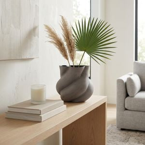 BROGANCREST GRAY VASE 10 (IN)