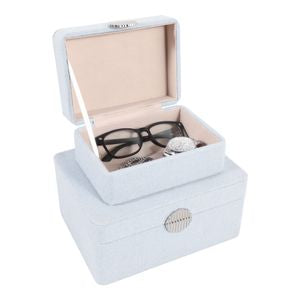 EVERTONPORT SET OF 2 BLUE BOXES 4 (IN)