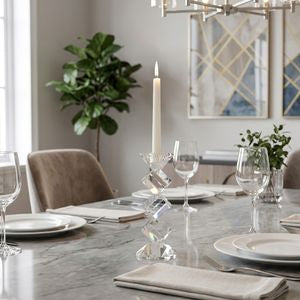 MAXBURN CLEAR CANDLE HOLDER 8 (IN)