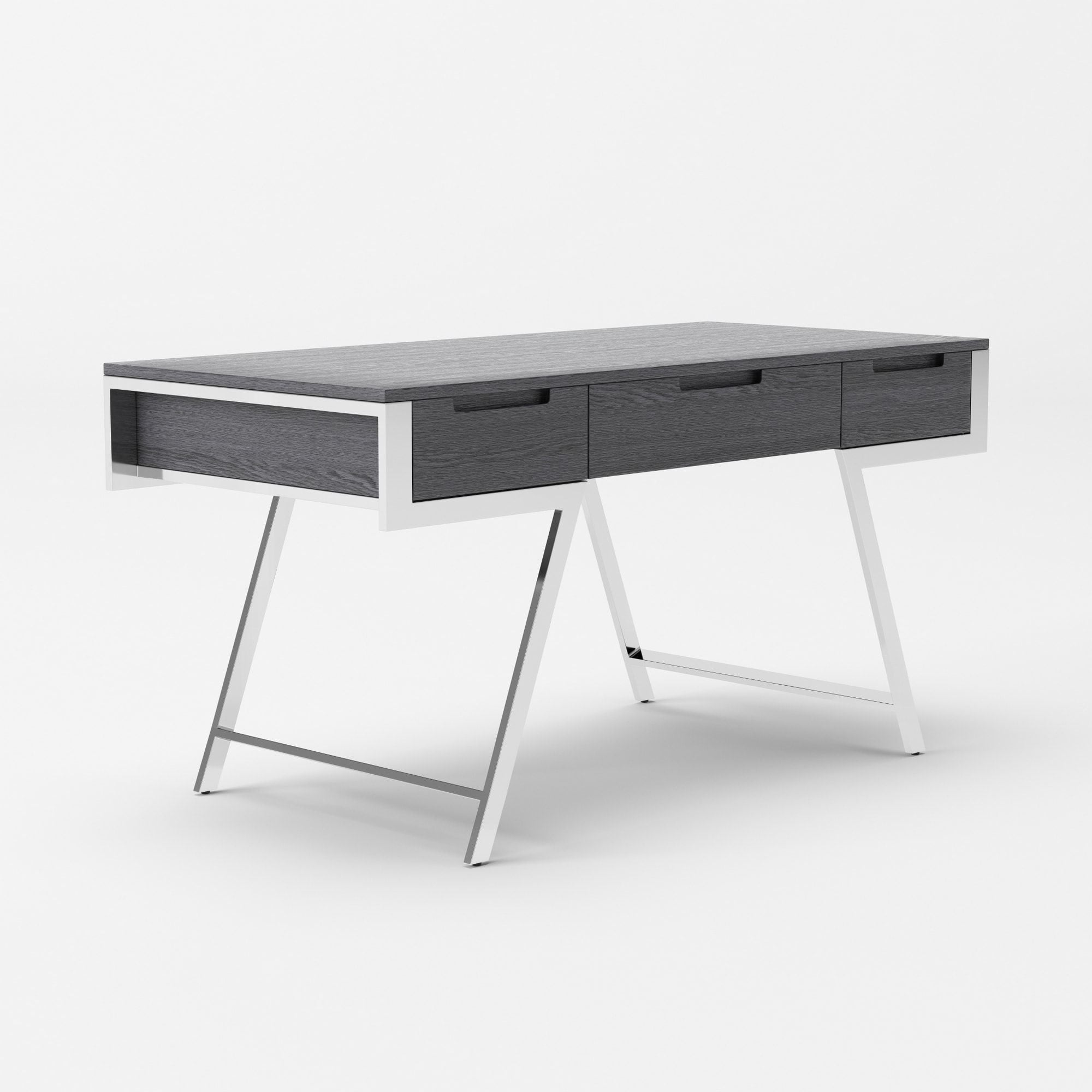 Modrest Dessart - Modern Elm Grey Office Desk