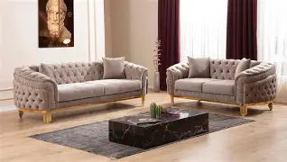 vanessa 2 p set - taupe