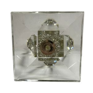 GRANLEYSHAW CLEAR CANDLE HOLDER 12 (IN)  Tear sheet SKU:  23846-02