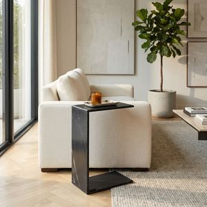 CLINTONRIDGE BLACK TABLE 26 (IN)