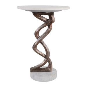 SHAYSHAW WHITE TABLE 23 (IN)