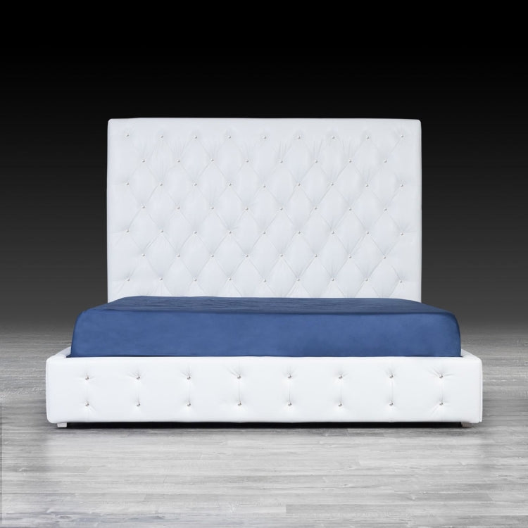 Elegant Cr White Modern Bed (20% off)