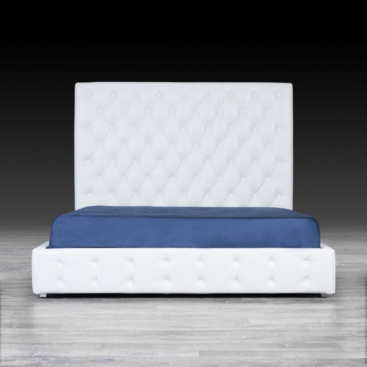 Elegant White Modern Bed (20%off)