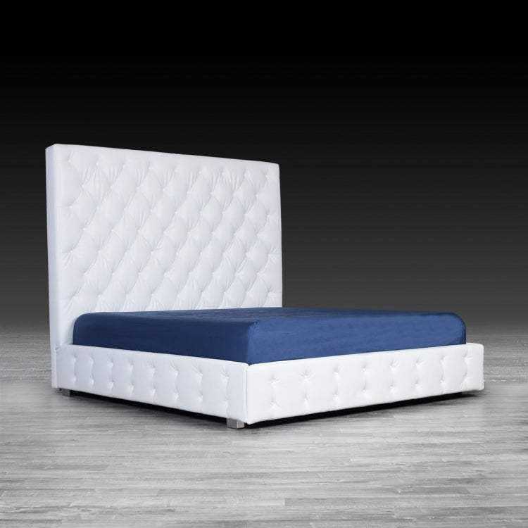 Elegant White Modern Bed (20%off)