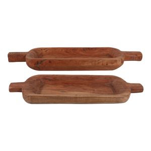 GRAHAMDALE SET OF 2 BROWN BOWLS 4 (IN)