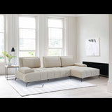 Francesco LAF Sofa Chaise Sectional Black Base | Beige (20% off)