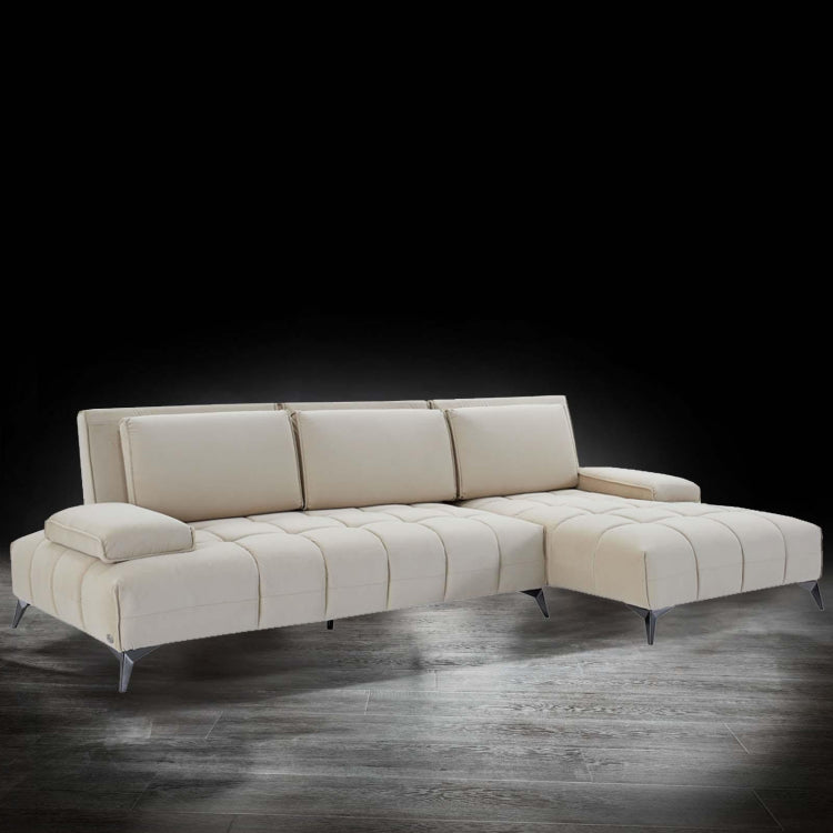 Francesco LAF Sofa Chaise Sectional Black Base | Beige (20% off)