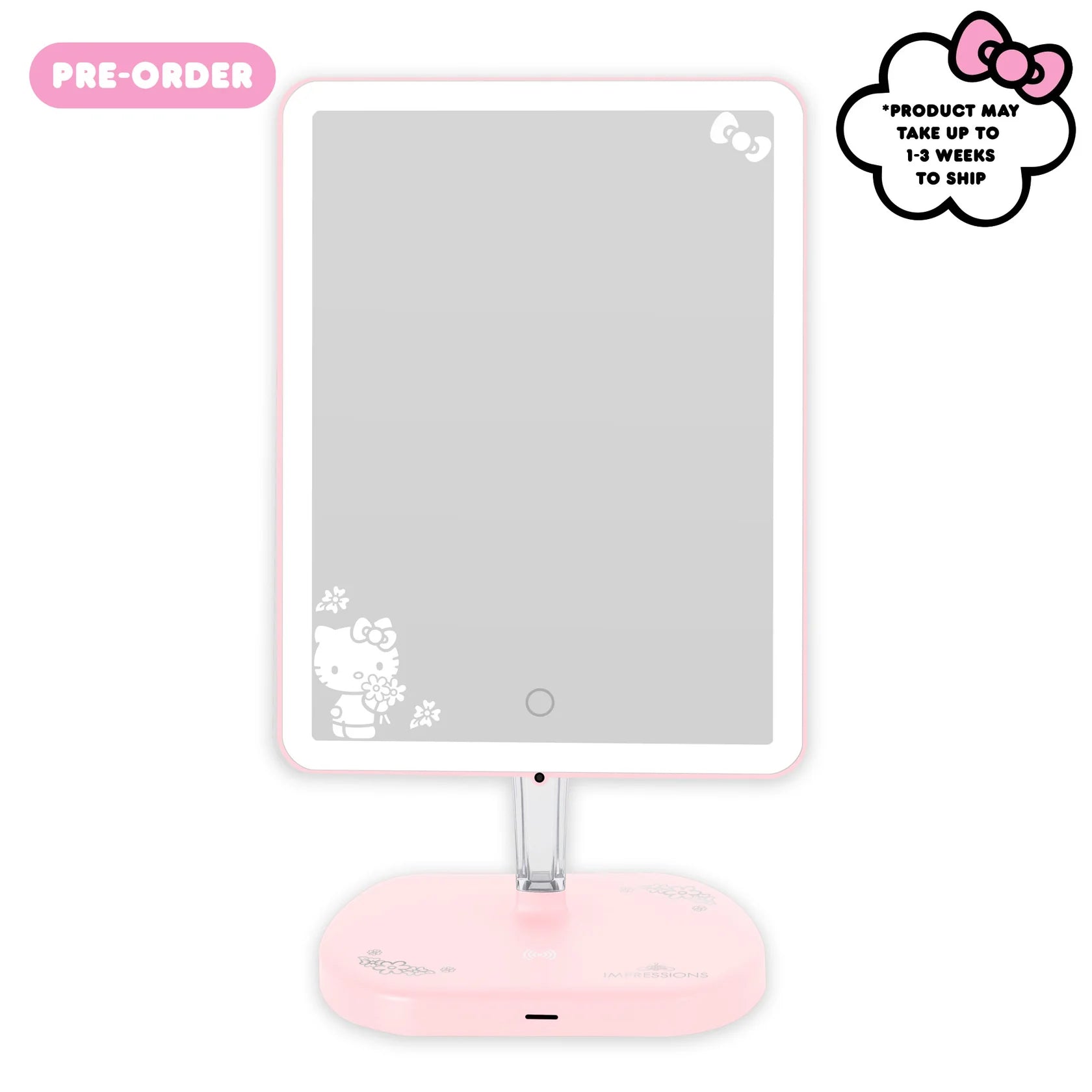 Hello Kitty® Touch Pro 2.0 LED Makeup Mirror with Qi Charging Base