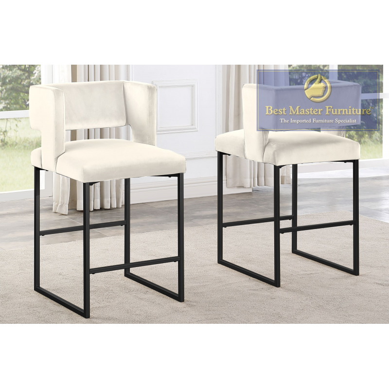 Velvet Counter Height Stool