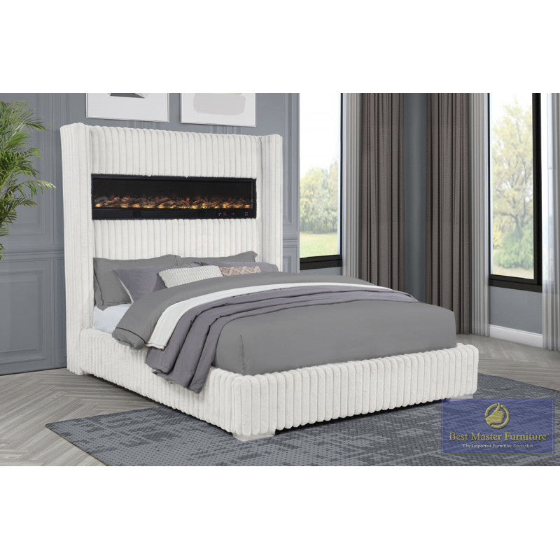 Bed with fire
