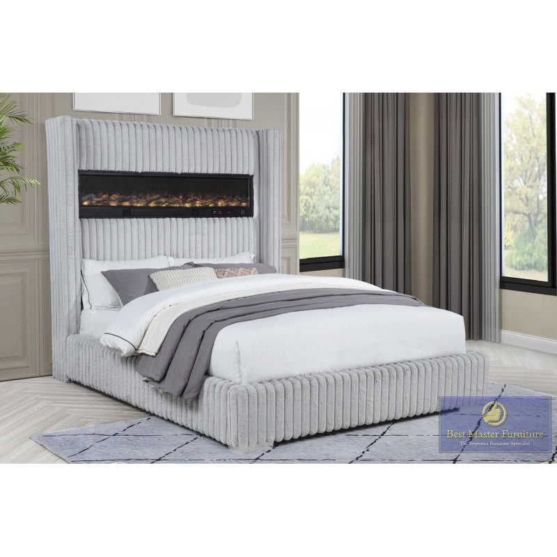 Bed with fire