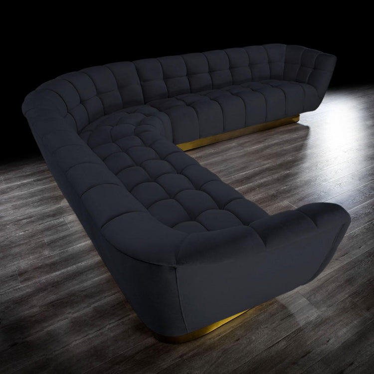 Vera Modular Sectional Gold | Black (20%off)