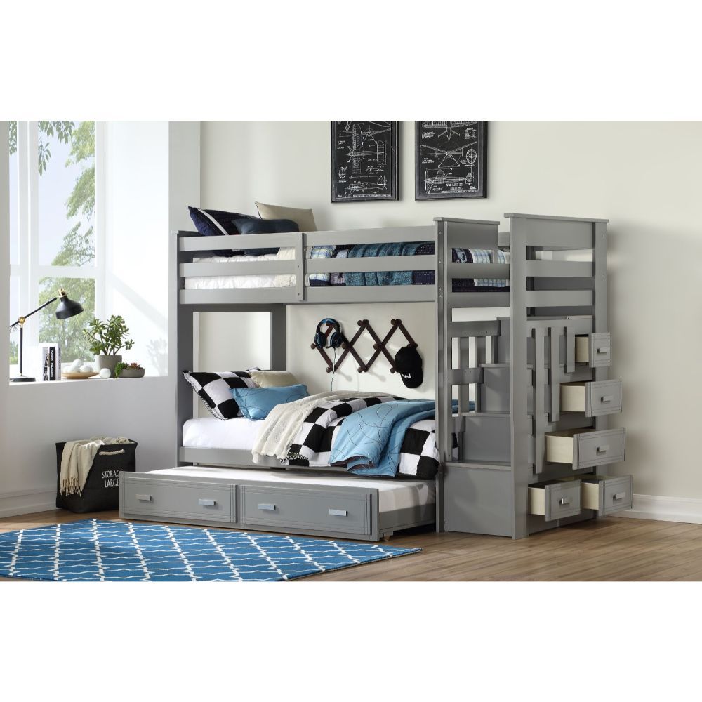 ALLENTOWN GRAY T/T BUNKBED
37870HF -W/71DR72RL73TRN BUNKBED HB/FB
37871DR -W/70HF72RL73TRN BUNKBED LADDER
37872RL -W/70HF71DR73TRN BUNKBED RAILS
37873TRN -W/70HF71DR72RL BUNKBED TRUNDLE